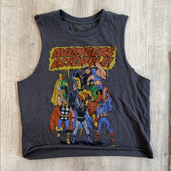 Avengers Assemble Sleeveless Graphic Tee - Picture 1 of 1